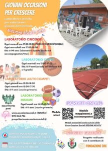 GIOVANI OCCASIONI PER CRESCERE