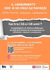 IL CAMBIAMENTO (NON) E' UN GIOCO DA RAGAZZI