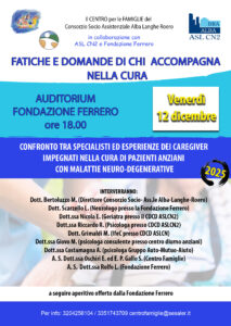 FATICHE E DOMANDE DI CHI ACCOMPAGNA NELLA CURA