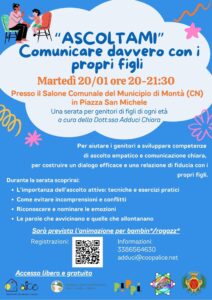 ASCOLTAMI: COMUNICARE DAVVERO CON I PROPRI FIGLI