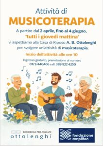 ATTIVITA' DI MUSICOTERAPIA